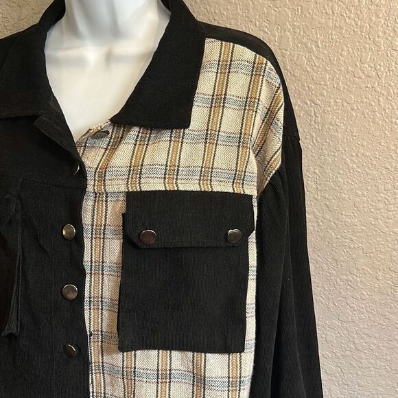 #375 SHEIN size XL corduroy two side jacket - Picture 3 of 10